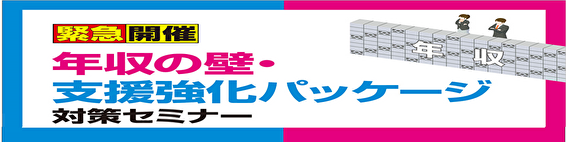 「年収の壁・支援強化パッケージ対策セミナー」